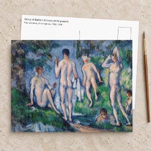 Cartão Postal Paul Cezanne - Grupo de Banhistas