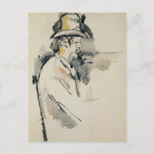 Cartão Postal Paul Cezanne - Homem com uma Pipe