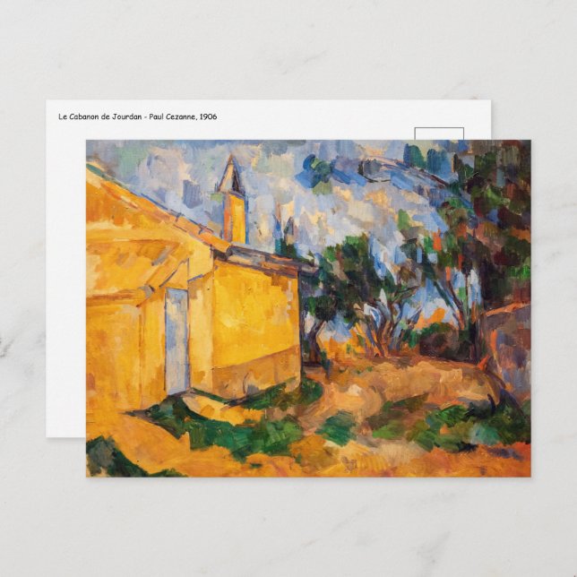 Cartão Postal Paul Cezanne - Le Cabanon de Jourdan (Frente/Verso)