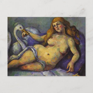 Cartão Postal Paul Cezanne - Leda com Swan