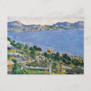 Cartão Postal Paul Cezanne L'Estaque, Vista da Baía de Marse