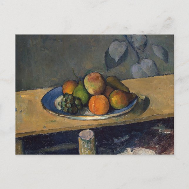 Cartão Postal Paul Cezanne | Maçãs, peras e uvas, c.1879 (Frente)
