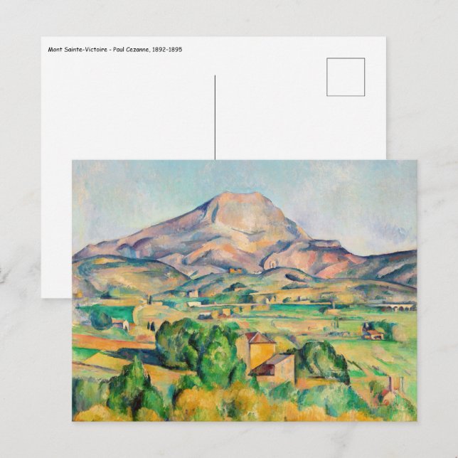 Cartão Postal Paul Cezanne - Mont Sainte-Victoire (Frente/Verso)