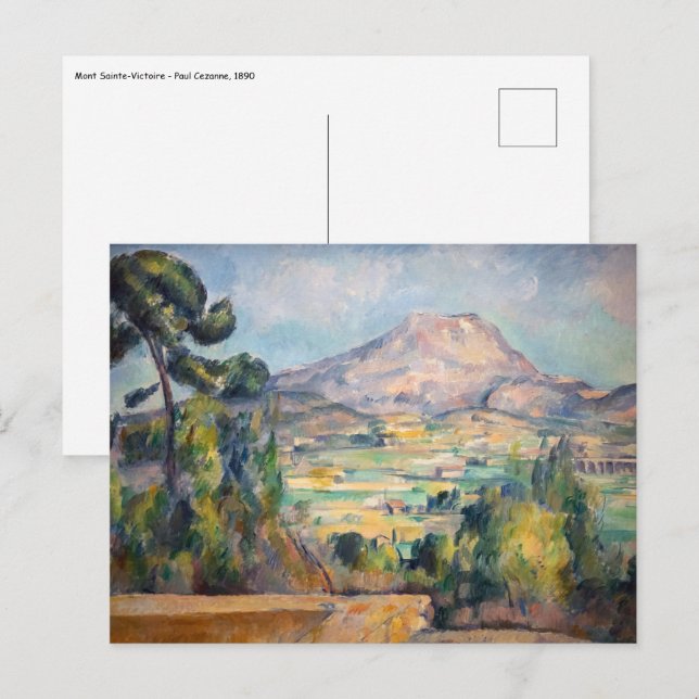 Cartão Postal Paul Cezanne - Mont Sainte-Victoire (Frente/Verso)