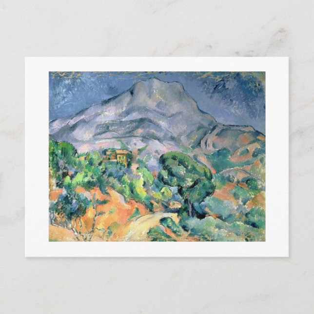 Cartão Postal Paul Cezanne | Mont Sainte-Victoire, 1900 (Frente)
