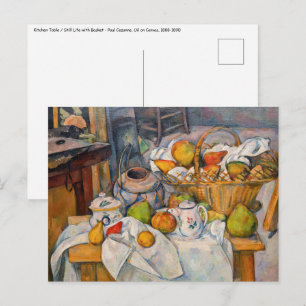 Cartão Postal Paul Cezanne - Natureza Morta com Cesto