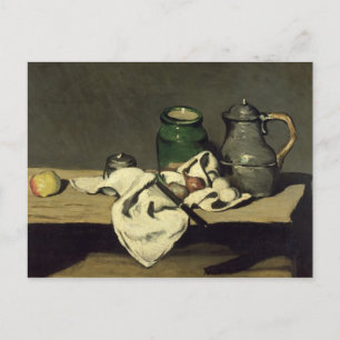 Cartão Postal Paul Cezanne Natureza Morta com uma Chaleira, c.
