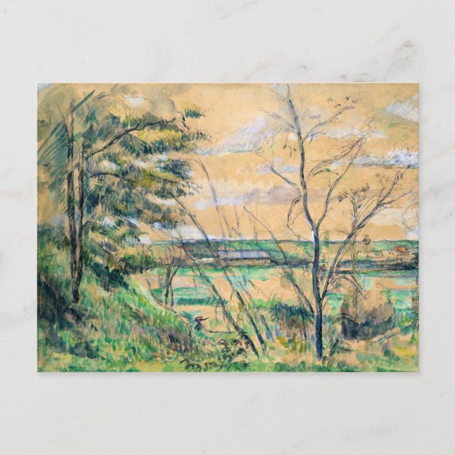 Cartão Postal Paul Cezanne no Vale de Oise (Frente)