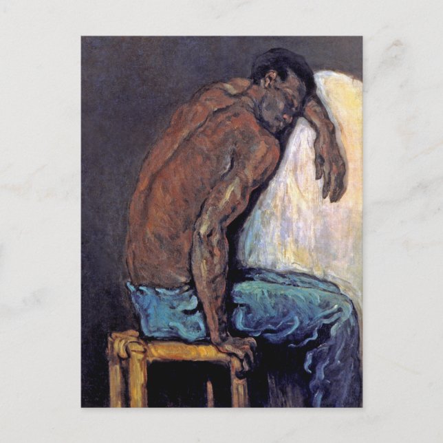 Cartão Postal Paul Cezanne - O Negro Cipião Pintura de Arte Fina (Frente)