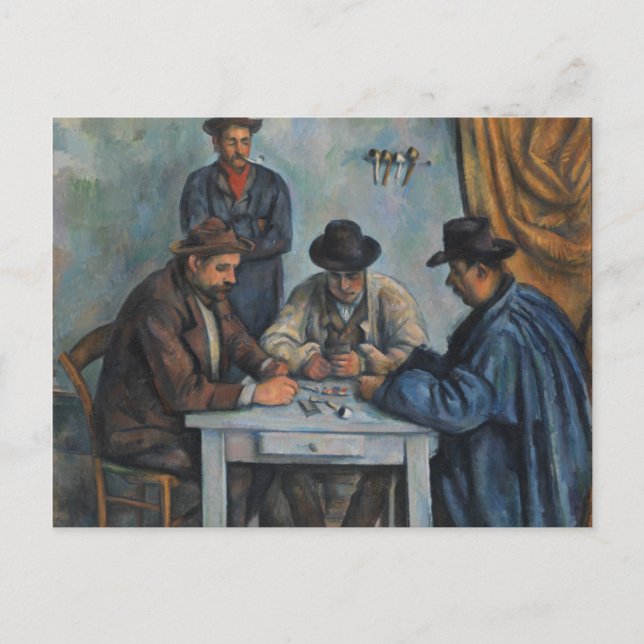 Cartão Postal Paul Cezanne | Os Jogadores de Cartas (Frente)