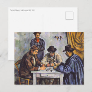 Cartão Postal Paul Cezanne - Os Jogadores de Cartas