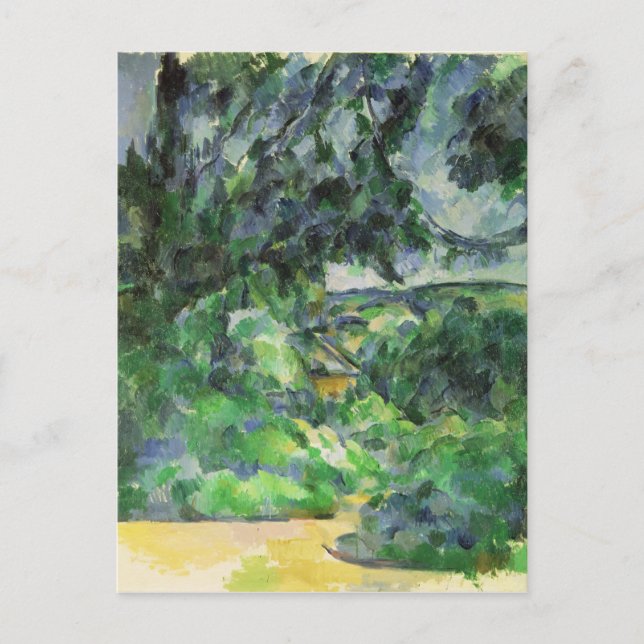 Cartão Postal Paul Cezanne | Paisagem Azul, c.1903 (Frente)