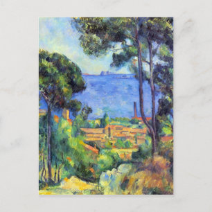 Cartão Postal Paul Cezanne - Paisagem terrestre