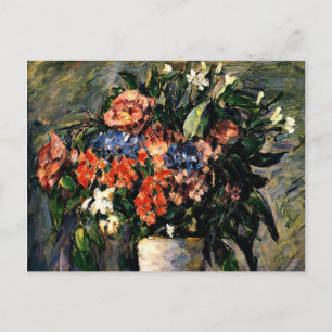 Cartão Postal Paul Cezanne pintura, Pote das Flores, 1876