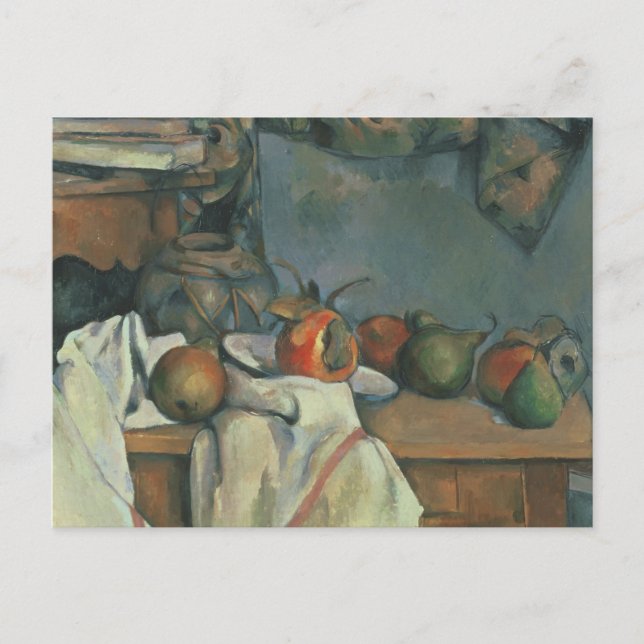 Cartão Postal Paul Cezanne - Pote Ginger com Pomegranato (Frente)