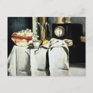 Cartão Postal Paul Cezanne   Relógio de mármore negro, c.1870