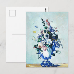 Cartão Postal Paul Cézanne Rococo Vase Floral de Flor de Vida Es
