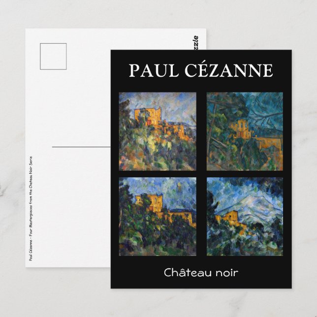 Cartão Postal Paul Cezanne - Seleção de Chateau Noir de Masterca (Frente/Verso)