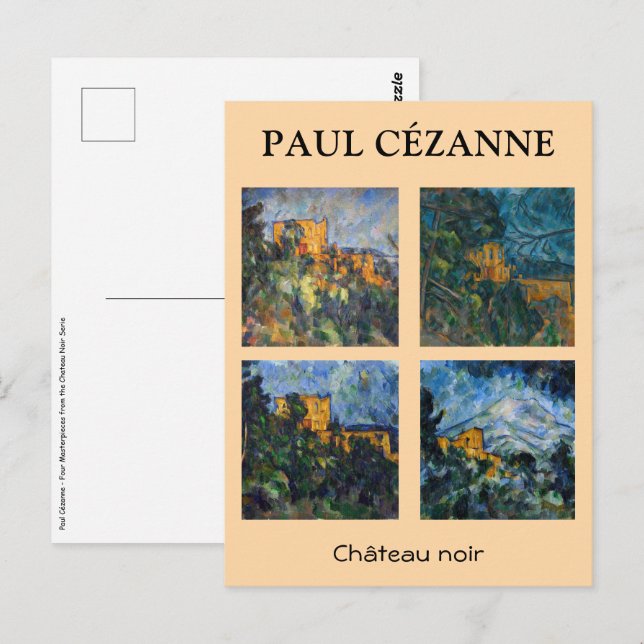 Cartão Postal Paul Cezanne - Seleção de Chateau Noir de Masterca (Frente/Verso)