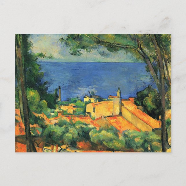 Cartão Postal Paul Cezanne Trabalho de arte (Frente)