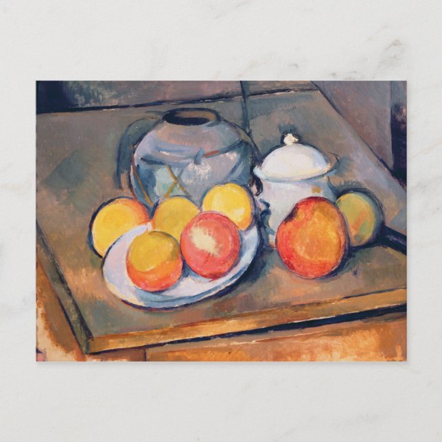 Cartão Postal Paul Cezanne | Vaso coberto por palha (Frente)