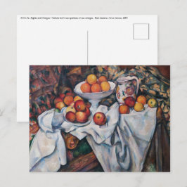 Cartão Postal Paul Cezanne - Vida Estática, Maçãs e Laranjas