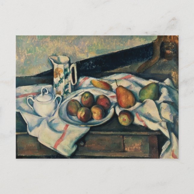 Cartão Postal Paul Cezanne | Vida tranquila de pêssegos e peras, (Frente)