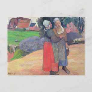 Cartão Postal Paul Gauguin   Camponeses bretões, 1894
