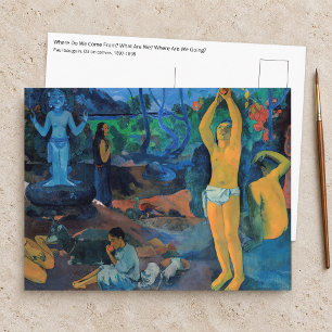 Cartão Postal Paul Gauguin - De Onde Viemos?