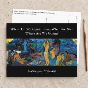 Cartão Postal Paul Gauguin - De Onde Viemos?