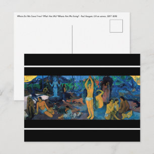 Cartão Postal Paul Gauguin - De Onde Viemos?
