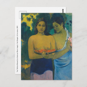 Cartão Postal Paul Gauguin - Duas Mulheres Tahitianas