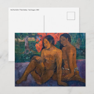 Cartão Postal Paul Gauguin - E o Ouro dos Seus Corpos