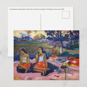 Cartão Postal Paul Gauguin - Fonte Sagrada, Doce Sonho