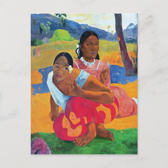 Cartão Postal Paul Gauguin | Nafea Faaipoipo , 1892 (Frente)