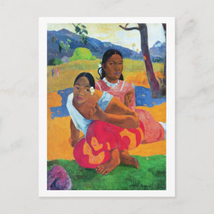 Cartão Postal Paul Gauguin Nafea Faaipoipo (Quando você está G