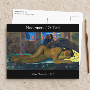 Cartão Postal Paul Gauguin - Nunca Mais / O Taiti