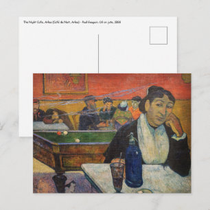 Cartão Postal Paul Gauguin - O Café Noturno, Arles