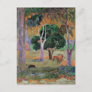 Cartão Postal Paul Gauguin Paisagem Dominicana ou Horizontal w