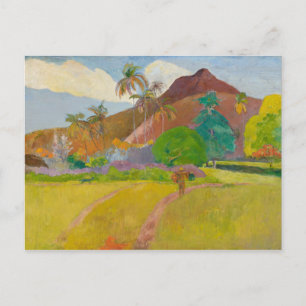 Cartão Postal Paul Gauguin - Paisagem Tahitiana