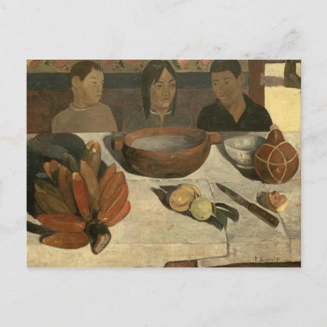 Cartão Postal Paul Gauguin | Refeição , 1891 (Frente)