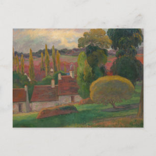 Cartão Postal Paul Gauguin - Uma Fazenda na Bretanha