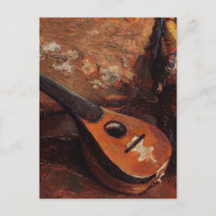 Cartão Postal Paul Gauguin Vintage Mandolin sobre a presidência
