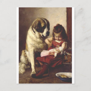 Cartão Postal Paul Hermann Wagner: Melhores Amigos Arte Vitorian