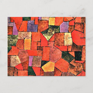Cartão Postal Paul Klee - Aldeia de Montanha