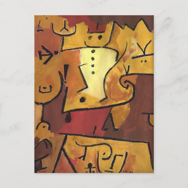 Cartão Postal Paul Klee Art (Frente)