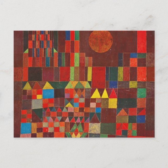 Cartão Postal Paul Klee Art (Frente)