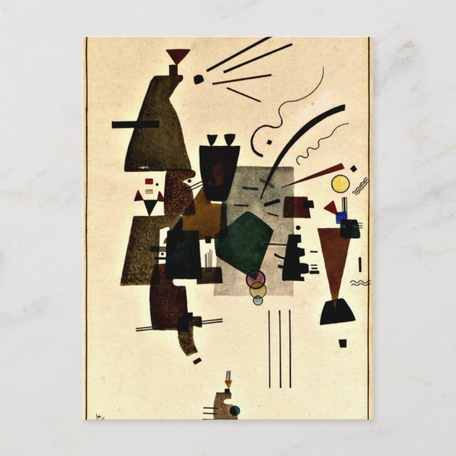 Cartão Postal Paul Klee art: Legal aquecido (Frente)