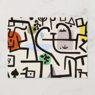 Cartão Postal Paul Klee, Bauhaus Abstract Art