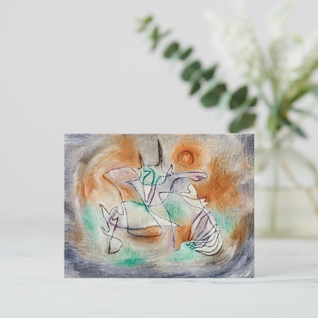 Cartão Postal Paul Klee - Cão Uivando, (Em pé/Frente)